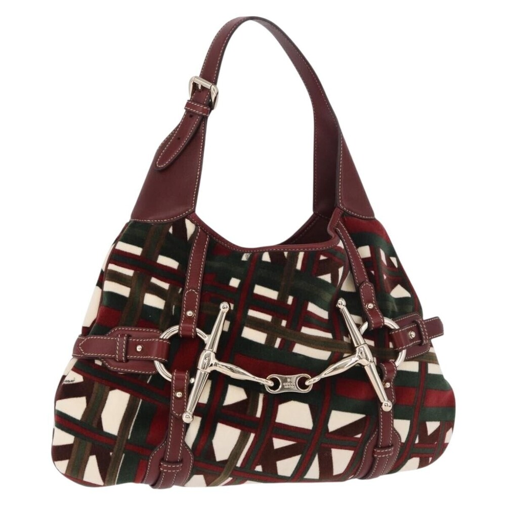 Gucci Vintage Jackie Shoulder Canvas and Leather